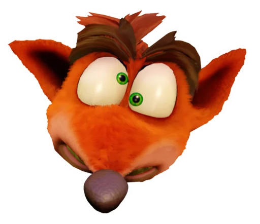 😜 Стикер «Crash Bandicoot N. Sane Trilogy» для Telegram