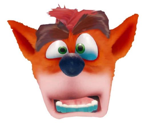 😧 Стикер «Crash Bandicoot N. Sane Trilogy» для Telegram