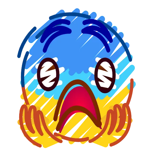 Стикер 49 crayons #emoji