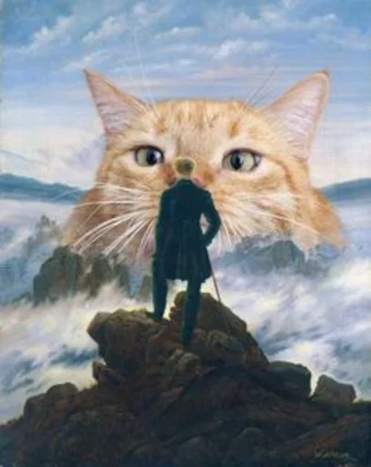 🐈 Стикер «Crazy Art» для Telegram