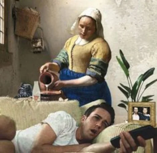 🥛 Стикер «Crazy Art» для Telegram