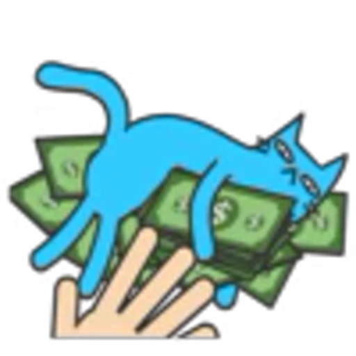 💵 Эмодзи «Blue Cat» для Telegram
