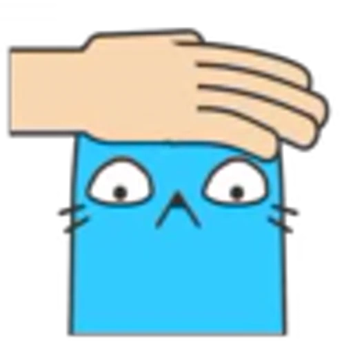 😐 Эмодзи «Blue Cat» для Telegram