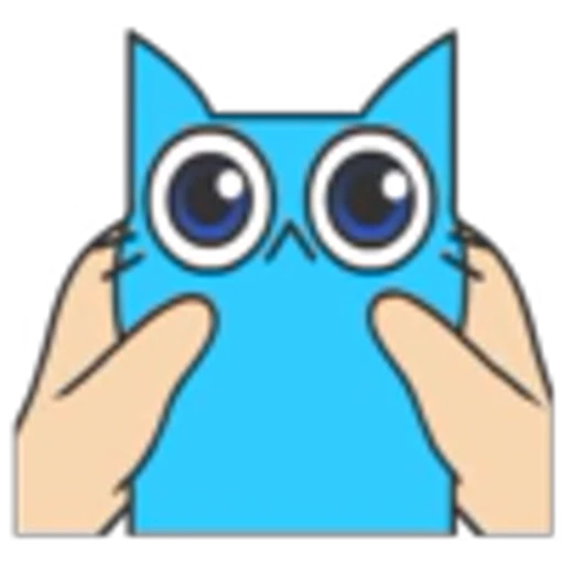 😾 Эмодзи «Blue Cat» для Telegram