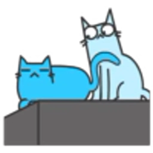 😠 Эмодзи «Blue Cat» для Telegram