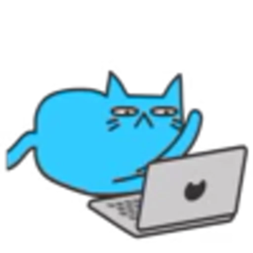 💻 Эмодзи «Blue Cat» для Telegram