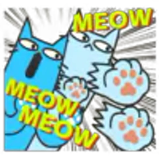 🐾 Эмодзи «Blue Cat» для Telegram