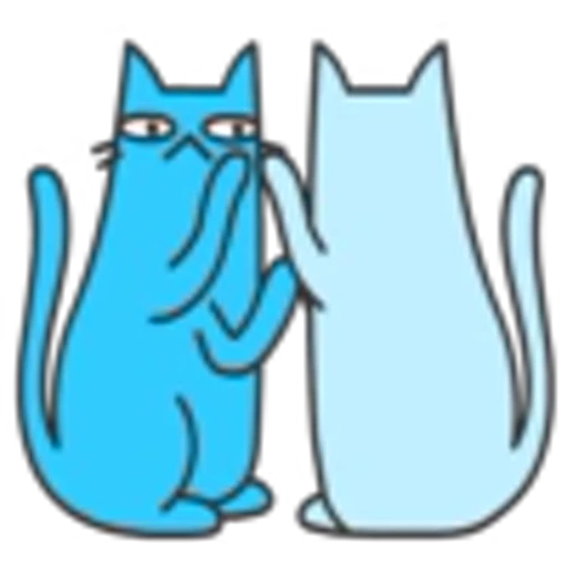 🐈 Эмодзи «Blue Cat» для Telegram