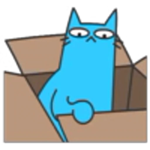 📦 Эмодзи «Blue Cat» для Telegram