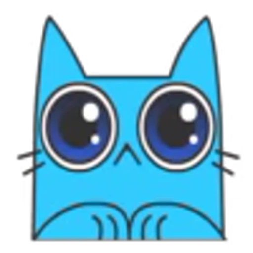 🥺 Эмодзи «Blue Cat» для Telegram