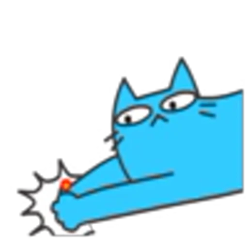 🐾 Эмодзи «Blue Cat» для Telegram