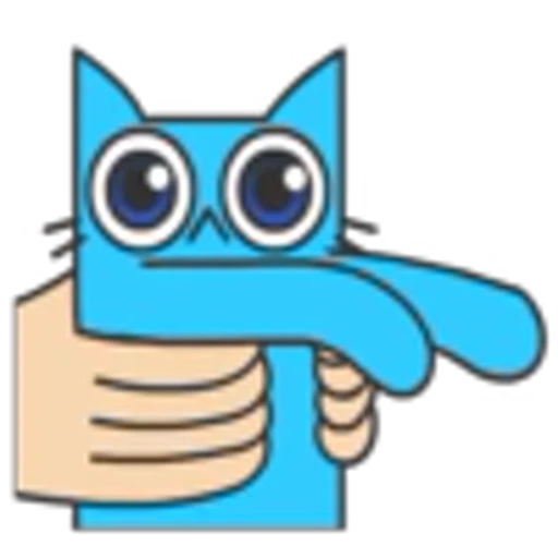 🐱 Эмодзи «Blue Cat» для Telegram