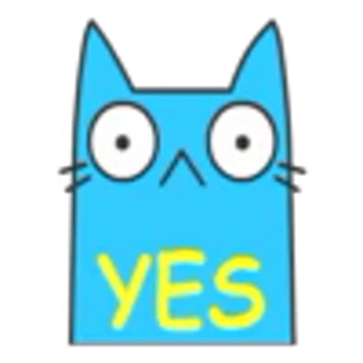 ⭕️ Эмодзи «Blue Cat» для Telegram