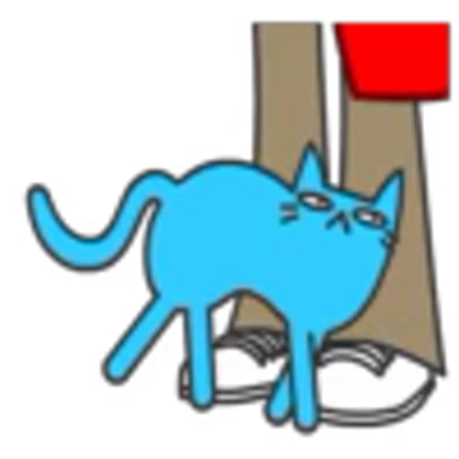 ❤️ Эмодзи «Blue Cat» для Telegram