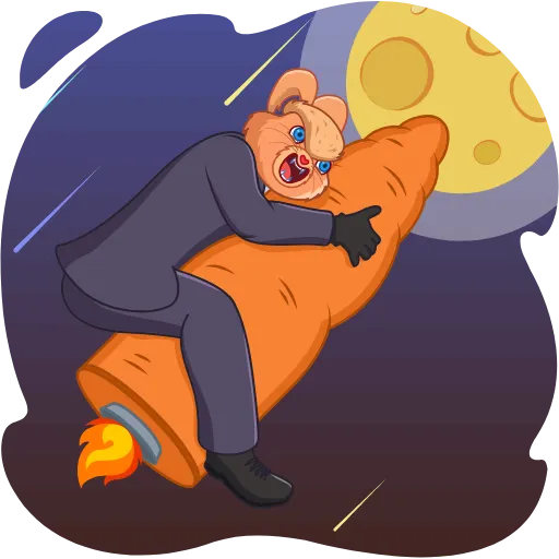 ⚡️ Эмодзи «Crazy Bunny» для Telegram