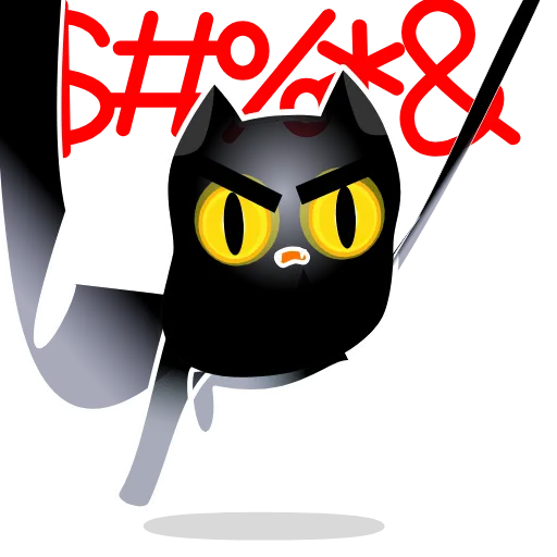 🤬 Стикер «Crazy Kitty» для Telegram
