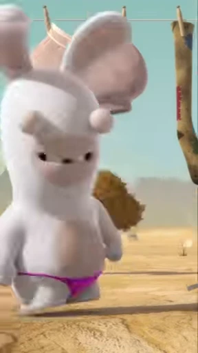 👍 Стикер «Crazy Rabbits part 2» для Telegram