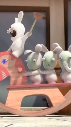 😱 Стикер «Crazy Rabbits part 2» для Telegram
