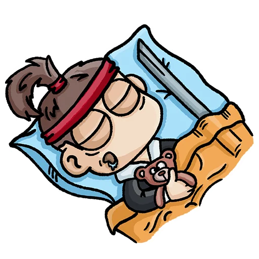 😴 Стикер «Самурай» для Telegram