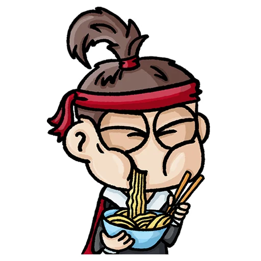 🍜 Стикер «Самурай» для Telegram