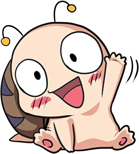 Стикерпак Crazy Snail для Telegram