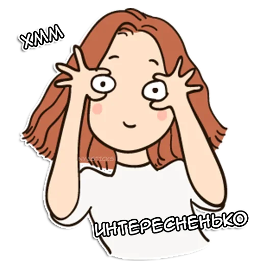 🧐 Стикер «Crazy тян» для Telegram