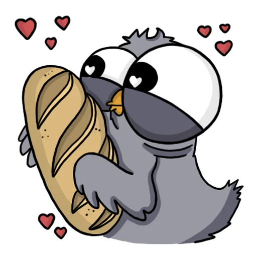 😍 Стикер «Воробушек» для Telegram