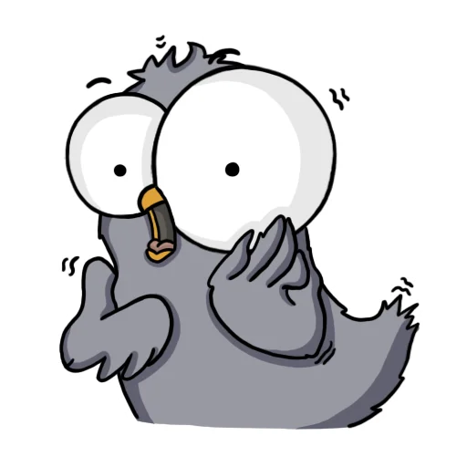 😨 Стикер «Воробушек» для Telegram
