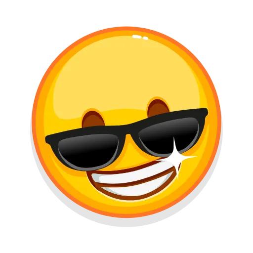 😎 Стикер «Crazy Emoji» для Telegram