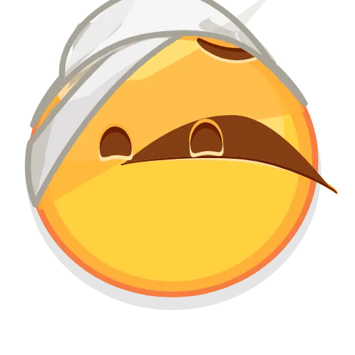 🤕 Стикер «Crazy Emoji» для Telegram