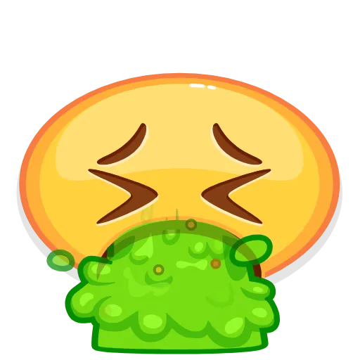 🤮 Стикер «Crazy Emoji» для Telegram