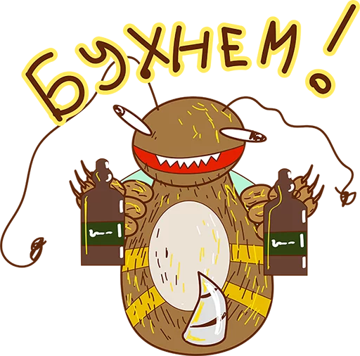 👌 Стикер «Укуренная Пчела» для Telegram