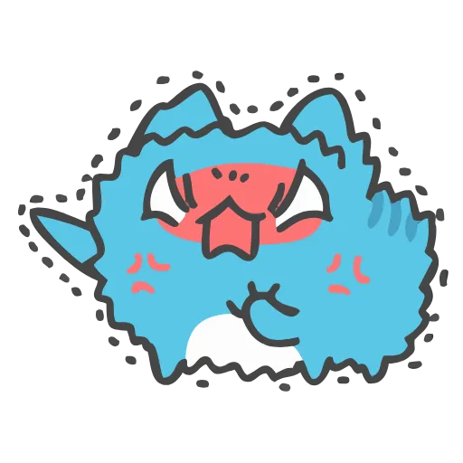 😵 Стикер «CrazyCapoo» для Telegram