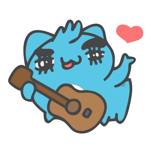 🎸 Стикер «CrazyCapoo» для Telegram