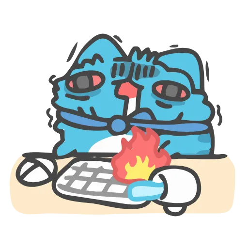 🥴 Стикер «CrazyCapoo» для Telegram