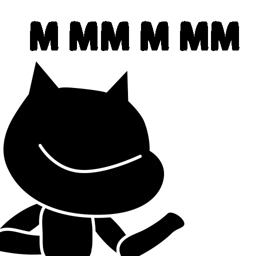 🤐 Стикер «шизанутый кот» для Telegram