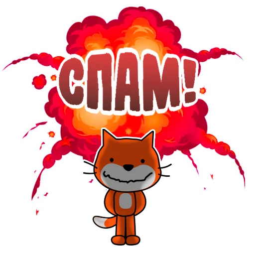 😵 Стикер «шизанутый кот» для Telegram