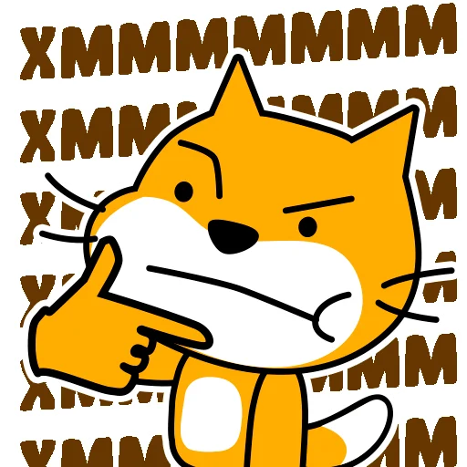 🤔 Стикер «шизанутый кот» для Telegram