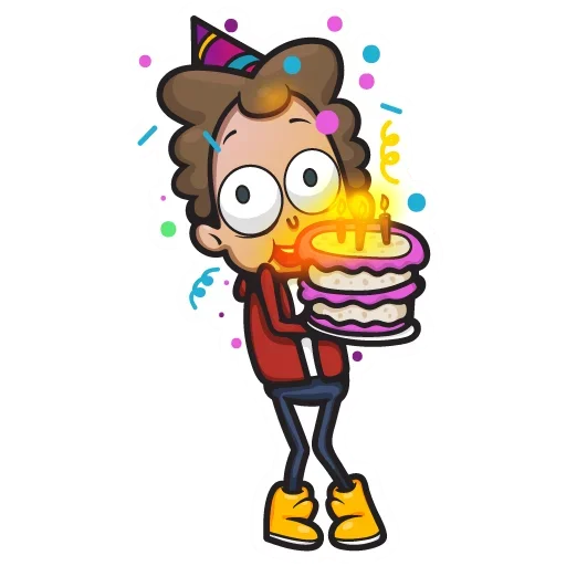 😛 Стикер «Crazy Guy» для Telegram