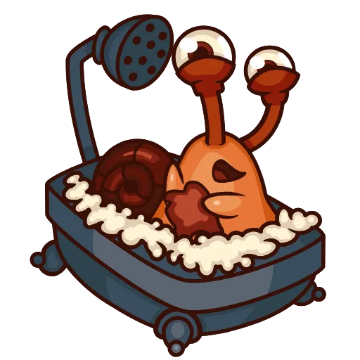 😜 Стикер «Crazy Snails» для Telegram