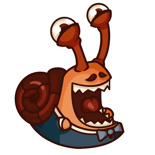 Стикерпак Crazy Snails для Telegram