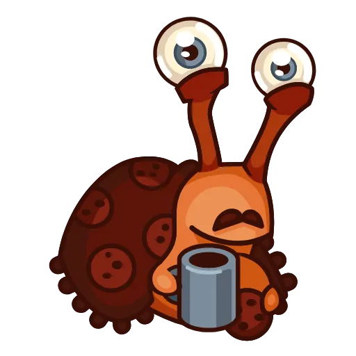 🤓 Стикер «Crazy Snails» для Telegram