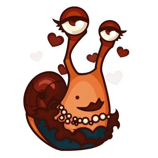 😍 Стикер «Crazy Snails» для Telegram