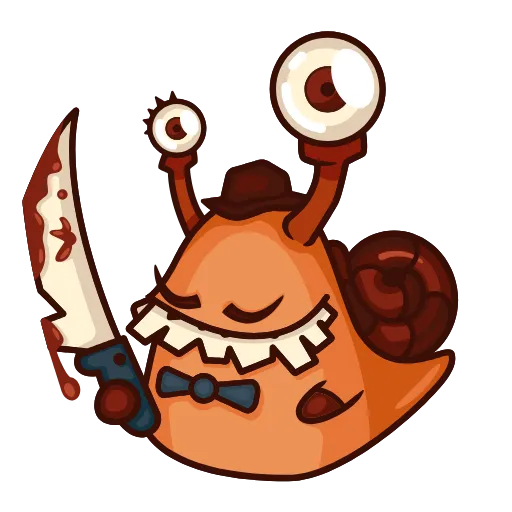 😅 Стикер «Crazy Snails» для Telegram