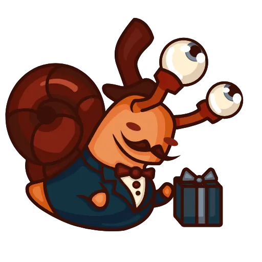 😏 Стикер «Crazy Snails» для Telegram