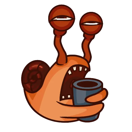 😱 Стикер «Crazy Snails» для Telegram