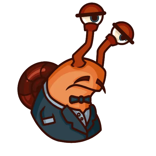 😞 Стикер «Crazy Snails» для Telegram