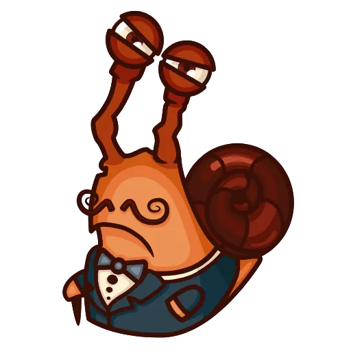 🤬 Стикер «Crazy Snails» для Telegram