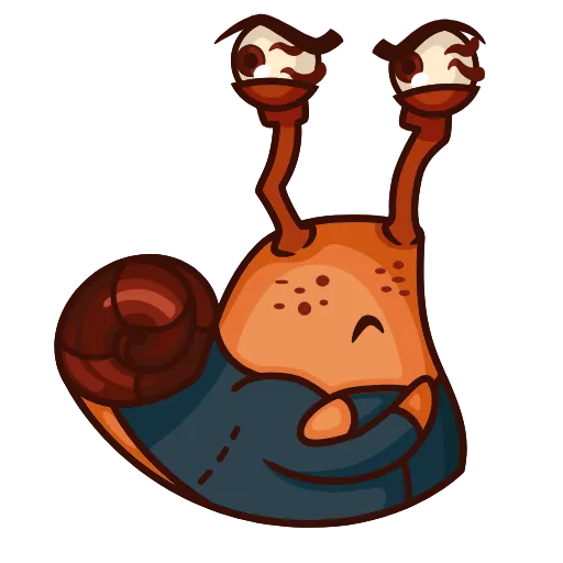 😳 Стикер «Crazy Snails» для Telegram