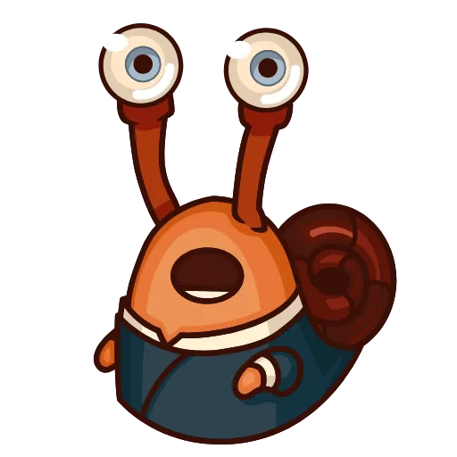 😤 Стикер «Crazy Snails» для Telegram